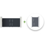 Casanoov - pack portail coulissant veleta 300x160cm + portillon veleta 100x160cm gris Casanoov - pack portail coulissant veleta 300x160cm + portillon veleta 100x160cm gris