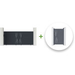 Pack portail coulissant veleta 350x160cm + portillon veleta 100x160cm gris Pack portail coulissant veleta 350x160cm + portillon veleta 100x160cm gris