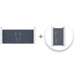 Pack portail coulissant veleta 350x180cm + portillon veleta 100x180cm gris Pack portail coulissant veleta 350x180cm + portillon veleta 100x180cm gris