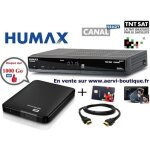 Pack r�cepteur tntsat humax tn7000hd pvr avec disque dur externe 1 t�ra