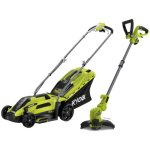 Pack ryobi tondeuse lectrique 1300w 33cm rlm13e33s - coupe bordures et dresse bordures 500w rlt5127