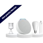 Pack simulation de pr�sence avec echo pop blanc - aqara - alexa - ampoules e27 nuances de blancs