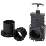 Pack vanne guillotine + connecteurs b�che inox et viss� 40 mm