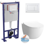 Swiss aqua technologies - pack wc bti - autoportant + wc sat infinitio sans bride fixations invisibles ...