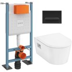 Pack wc bâti autoportant v - fix core + wc sans bride hansgrohe elupura s + abattant softclose + plaque ... Pack wc bâti autoportant v - fix core + wc sans bride hansgrohe elupura s + abattant softclose + plaque ...