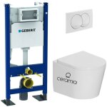 Pack wc bti - support autoportant duofix 112cm + wc suspendu sans bride + abattant softclose + plaque ...