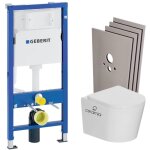 Pack wc b�ti - support duofix + wc suspendu sans bride + abattant softclose + plaque blanche + set d'habillage ...
