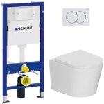 Geberit - pack wc bti - support duofix up100 + wc suspendu ceramia tornado rimless + abattant softclose ...