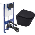 Villeroy&boch - pack wc bâti - support sol mur + wc sat infinitio sans bride + abattant softclose + plaque ... Villeroy&boch - pack wc bâti - support sol mur + wc sat infinitio sans bride + abattant softclose + plaque ...