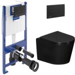 Villeroy&boch - pack wc bti - support sol - mur + wc suspendu sans bride ceramia + abattant softclose ...