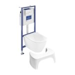 Pack wc sans bride villeroy et boch subway 2. 0 abattant frein de chute + bti - support sol et mur + ...