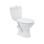 Pack wc au sol sortie horizontale, 3 / 6l, avec abattant.