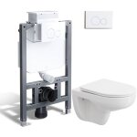 Pack wc suspendu 82 cm bâti - support wc à réservoir encastré + wc suspendu sans bride + plaque de chasse ... Pack wc suspendu 82 cm bâti - support wc à réservoir encastré + wc suspendu sans bride + plaque de chasse ...