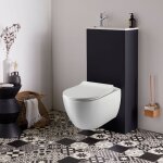 Pack wc suspendu avec lave - mains intgr + cuvette sans bride fixations invisibles ceres