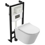 Jacob delafon - pack wc suspendu sans bride bastille + bâti support + plaque Jacob delafon - pack wc suspendu sans bride bastille + bâti support + plaque