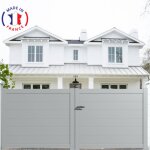 Packit - portail aluminium battant plein en kit dimensions l. 3000 (entre piliers) x h. 1500 mm couleurs ...