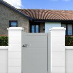 Packit - portillon aluminium mod�le plein en kit dimensions l. 1000 (entre piliers) x h. 1700 mm couleurs ...