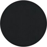 Paco home - tapis chambre rond enfant bebe fille garcon moelleux antidrapant moderne noir, 80 cm rond ...