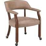 Padma house fauteuil avec pieds en bois massif, chaises de salle � manger avec roulettes et fauteuils, ...