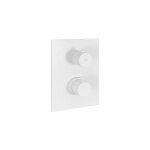 Paffoni - mitigeur thermostatique douche encastr blanc mat, plaque 150x200 mm light series liq519bo ...