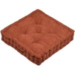 Stof - pais coussin de sol en velours ctel dandy terracotta