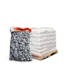 Paillage min�ral galet marbre noir 24 - 40mm, 10 filets de 20kg - f - pai068 - 10x20