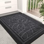 Paillasson antid�rapant 44 x 75 cm ? absorbant en polypropyl�ne ? support caoutchouc pour s�curit� ? ...