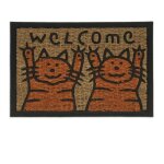 Paillasson chats en fibre de coco