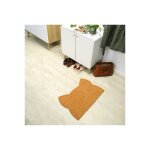Dcoweb - paillasson coco - chat miaou - cru - 73 x 52 cm