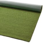Paillasson coco naturel color� antid�rapant sur mesure tapis d'entr�e vert - 40x100 cm
