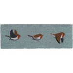 Paillasson en fibres de coco rouge gorge 75 x 25 cm