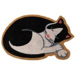 Paillasson en forme de chat - 60 cm