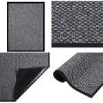 Paillasson gris 40x60 cm - tapis d'entre - paillasson intrieur - paillasson extrieur - tapis absorbant ...