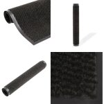 Paillasson rectangulaire 120 x 180 cm noir - tapis d'entrée - paillasson intérieur - tapis absorbant ... Paillasson rectangulaire 120 x 180 cm noir - tapis d'entrée - paillasson intérieur - tapis absorbant ...
