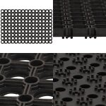 Paillasson rectangulaire 40x60 cm caoutchouc - tapis d'entre - paillasson extrieur - paillasson intrieur ...