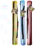 Paille 180x60cm pliante plage jardin tapis avec paper aluminium (bordure bleue)