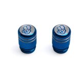 Paire de bouchon de valve vicma too cool bleu pour moto scooter