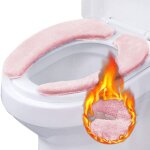 Paire de coussins de siège de toilette, housse de coussin pour adulte rembourrée, épaisse, chaude, douce, ... Paire de coussins de siège de toilette, housse de coussin pour adulte rembourrée, épaisse, chaude, douce, ...