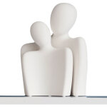 Paire de figurines d�coratives modernes, ensemble - blanc