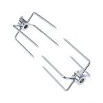 Paire de fourchettes  viande en acier inoxydable pour rtissoire, kit d'outils de rtissage pour barbecue, ...