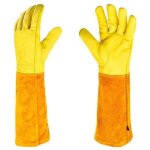 Paire de gants de jardinage - protection cuir - gants de jardinage pour les �pines et ronces et gants ...