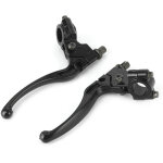 Paire de leviers d'embrayage de moto universels poign�e de frein � tambour pour dirt bike atv avec guidon ...