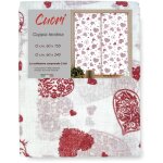 Paire de rideau en verre coeur rouge cm. 60 de la fentre et de la porte la paire (2 rideaux) cm. 60x150 ...