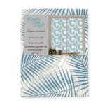 Paire de rideaux en verre foglia style blu large cm. 60 de la fen�tre et de la porte la paire (2 rideaux) ...