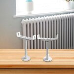 Paire de supports de radiateur en aluminium ? pieds tubulaires pour radiateur ? support de radiateur ...