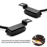 Paire universelle de clignotants � led, feux de gabarit, de frein, d'embrayage et de guidon pour moto ...
