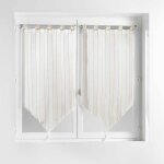 Paris prix - paire de voilages 'charlize' 60x120cm naturel