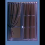 Paire de voilage en tamine unie ivoire 60x90 cm