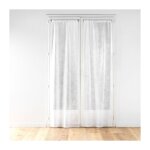 Paris prix - paire de voilages passe - tringle 'karla' 70x240cm blanc