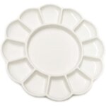 Palette d'aquarelle en cramique de 8  , aquarelle gouache peinture  l'huile acrylique plateau de mlange ...